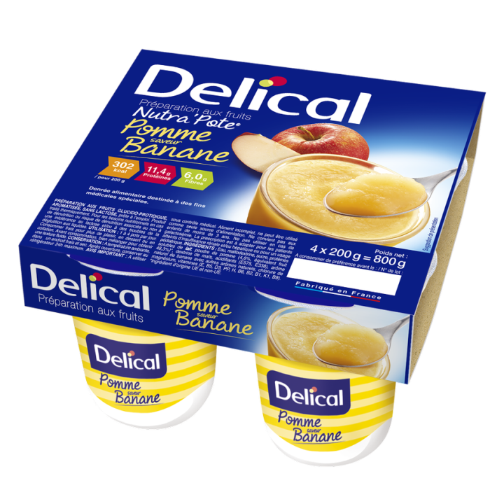 Delical Dessert fruité Nutra'Pote Pomme Banane