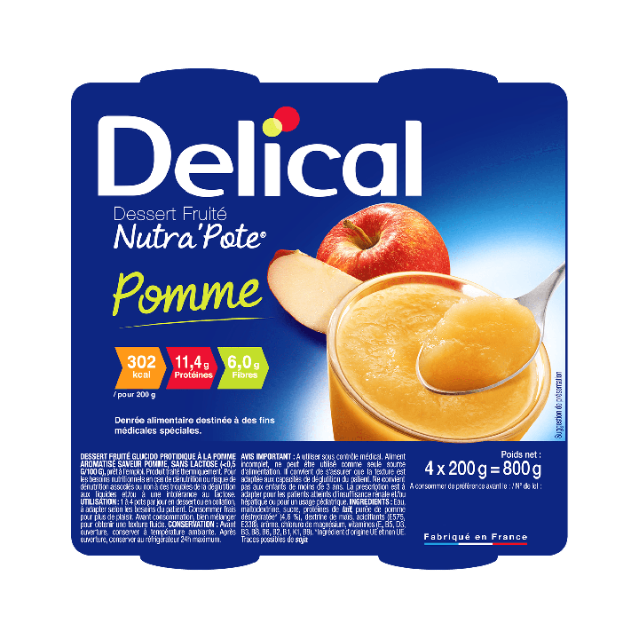 Delical Dessert fruité Nutra'Pote pomme