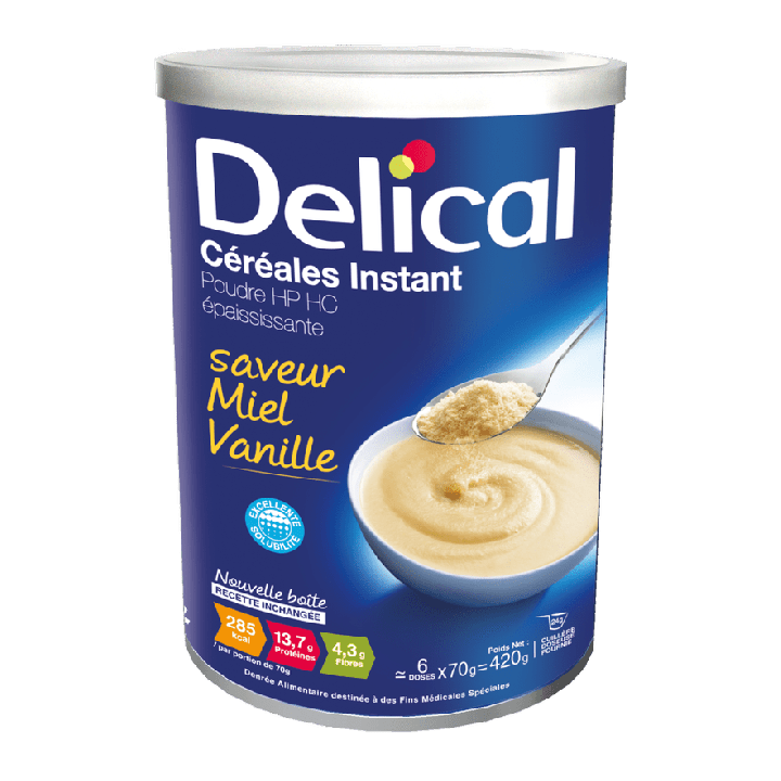 Delical Céréales Instant miel vanille