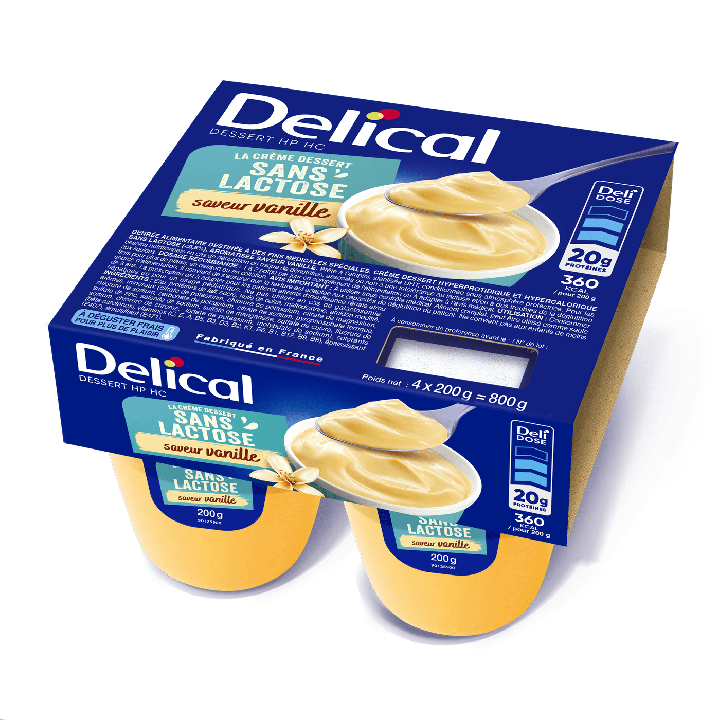 Delical Crème dessert Sans Lactose vanille