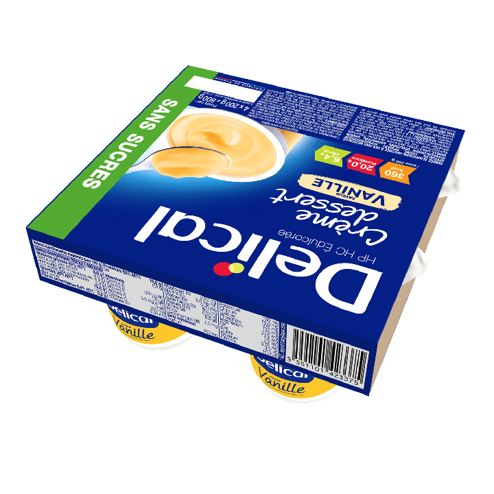 Delical Crème dessert HP HC édulcorée sans sucres