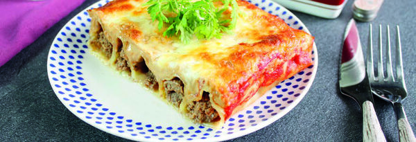 Cannellonis au bœuf gratinés à la mozzarella : le plat complet riche en protéines