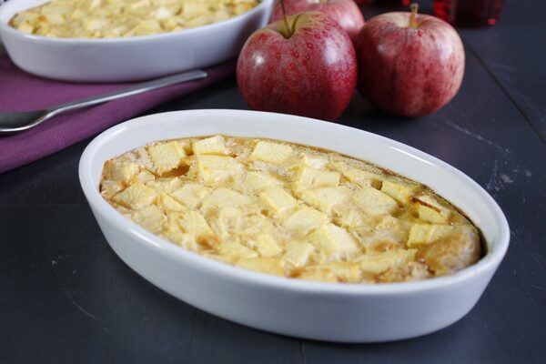 Clafoutis aux pommes enrichi : le dessert du goûter facile à réussir