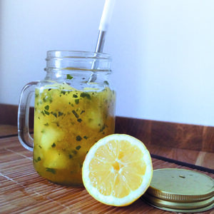 Granité citron basilic : la glace à gratter qui rafraîchit et hydrate