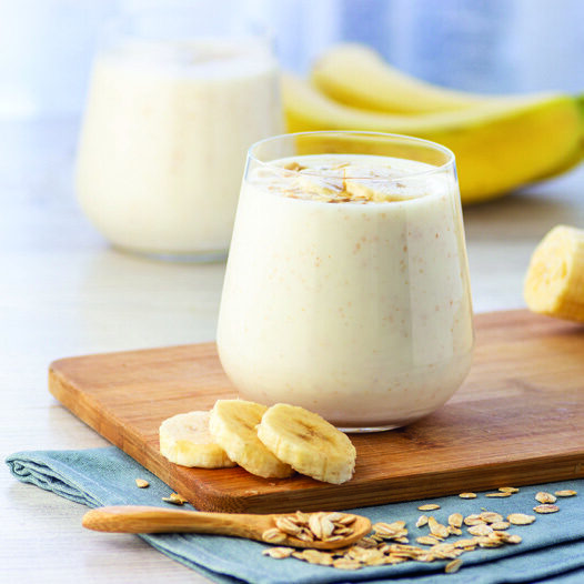 Smoothie banane coco : la douceur exotique sur base de jus d'orange