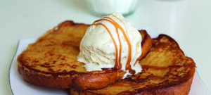 Pain perdu au caramel et sa sauce à la confiture de lait