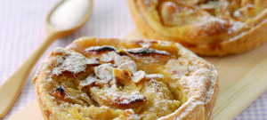 Tarte aux pommes à la vanille, enrichie en protéines
